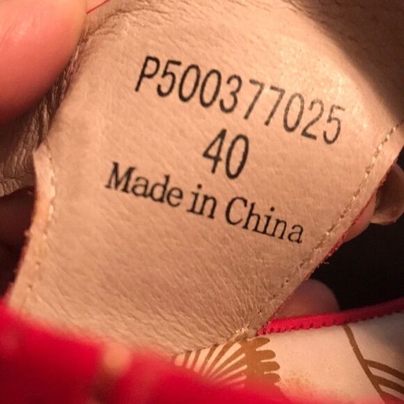 Cherry Red Fly London Lace Up Wedge!! - Picture 5 of 6